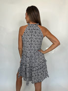 Skemo Art Deco Celeste Short Dress Black | Vagabond Apparel Boutique