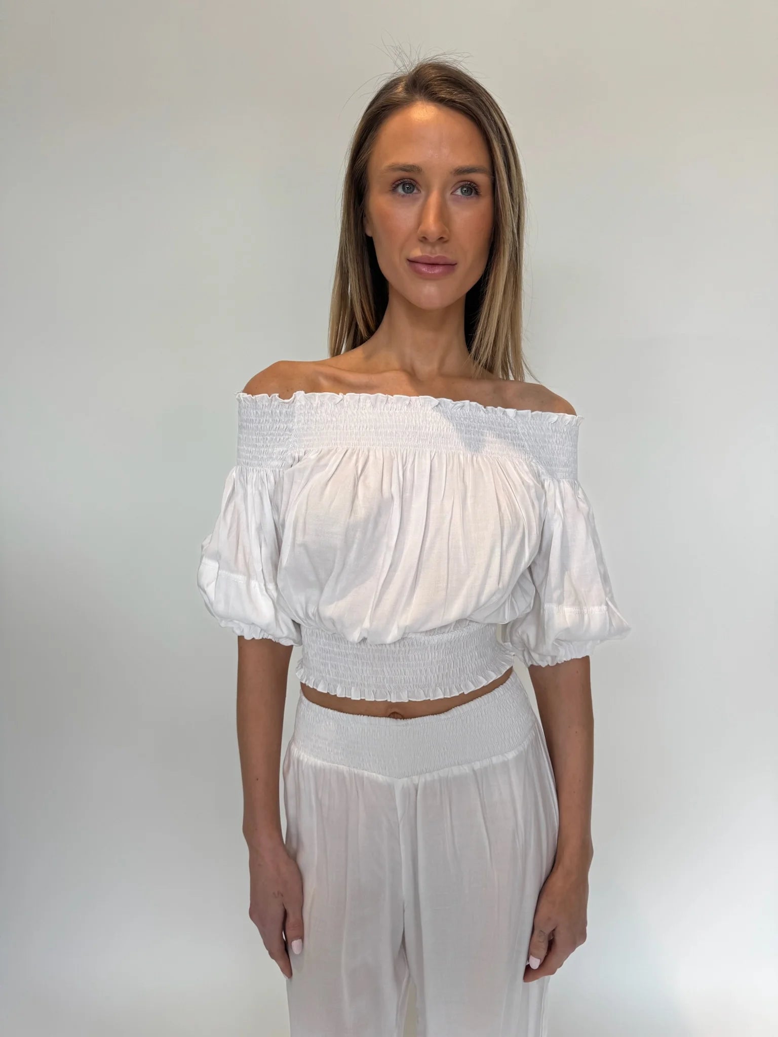 Skemo | Solids Leah Top | White | Vagabond | Apparel | Boutique