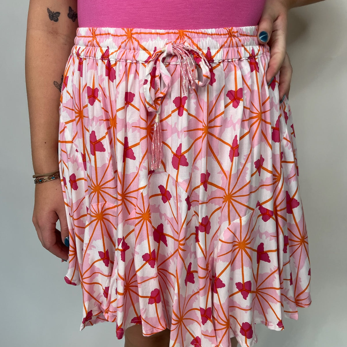 Skemo Spring Mini Skirt Pink | Vagabond Apparel Boutique
