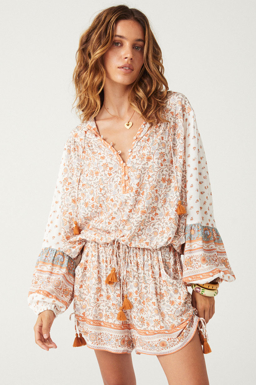 Spell Sunshine Bandit Blouse Desert Sage | Vagabond Apparel Boutique