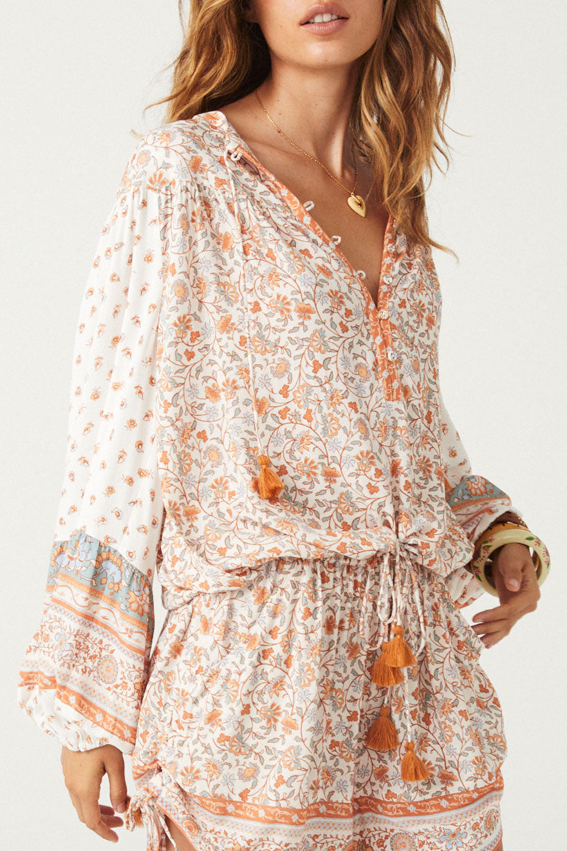 Spell Sunshine Bandit Blouse Desert Sage | Vagabond Apparel Boutique