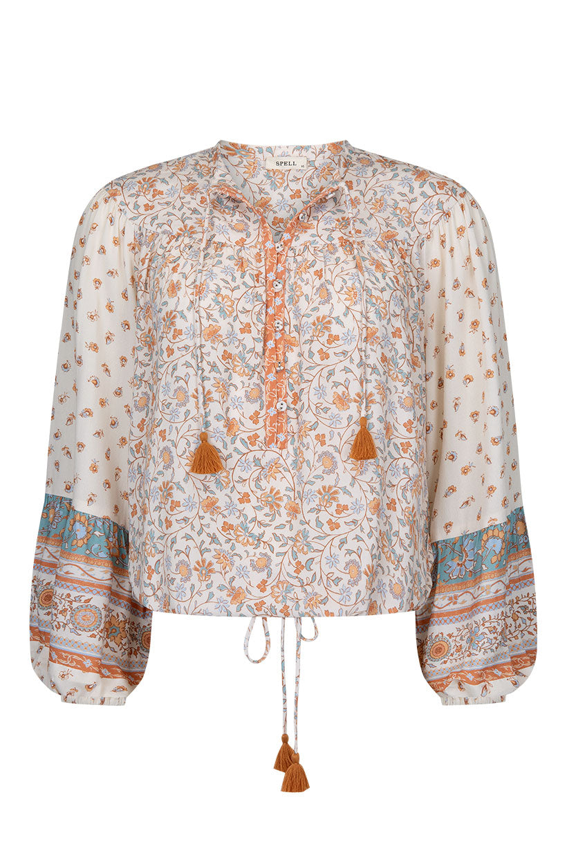 Spell Sunshine Bandit Blouse Desert Sage | Vagabond Apparel Boutique