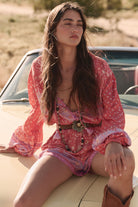 Spell Sunshine Bandit Romper Cayenne | Vagabond Apparel Boutique