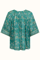 Spell | Elysian | Short | Sleeve |  Blouse | Jade | Back | Vagabond | Apparel | Boutique