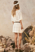 Spell | Siesta | Mini | Dress | White | Sand | Vagabond | Apparel | Boutique