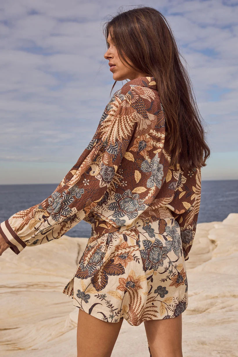 Spell | Volcano Goddess Shirt Dress | Back | Vagabond | Apparel | Boutique