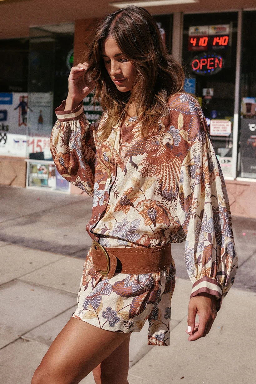 Spell | Volcano Goddess Shirt Dress | Side | Vagabond | Apparel | Boutique