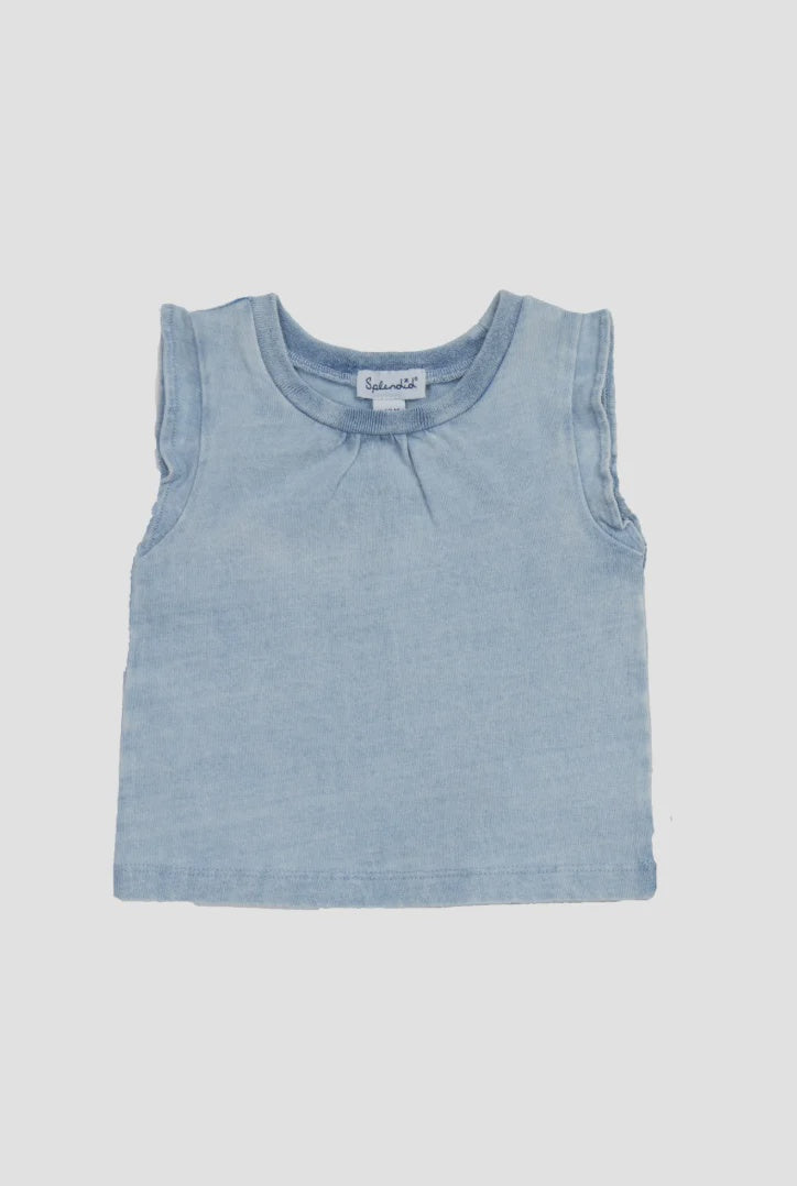 Splendid Girl Bleach Wash SS Top