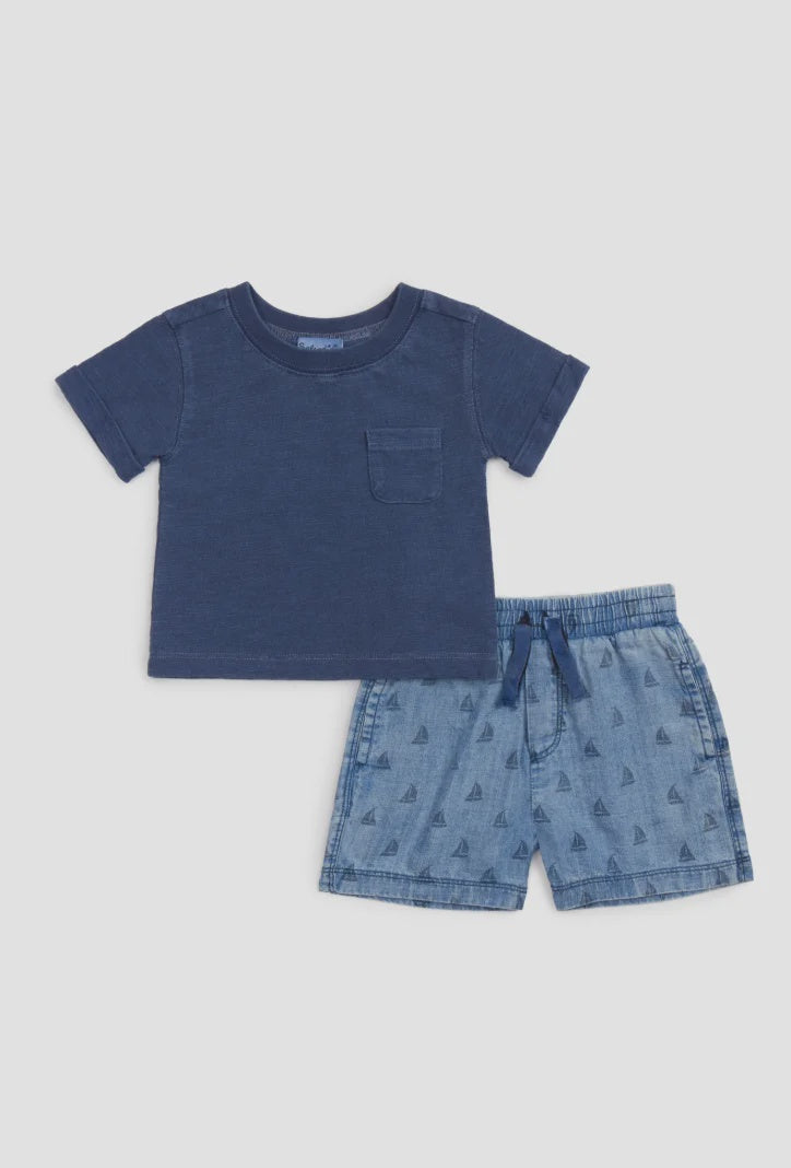 Splendid Infant Boy Sail Away Short Set