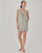 Splendid | Lounge Denim Mini Dress | Eucalyptus | Vagabond | Apparel | Boutique