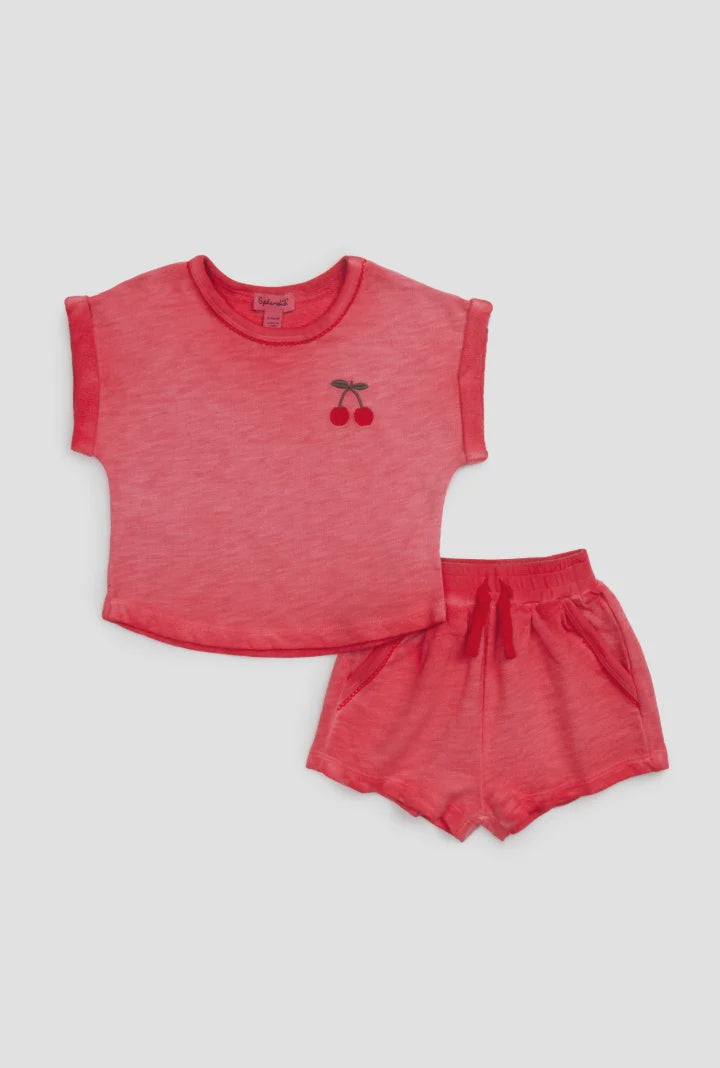Splendid Toddler Girl Vintage Cherry Tee Set
