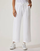 Splendid | Angie Crop Wide Leg Pant | White | Vagabond | Apparel | Boutique