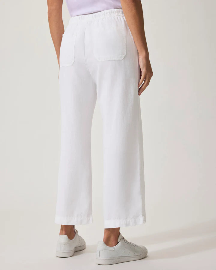 Splendid | Angie Crop Wide Leg Pant | White | Back | Vagabond | Apparel | Boutique