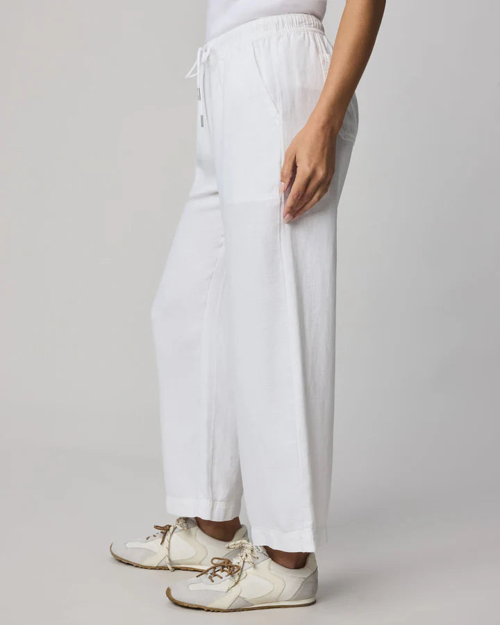 Splendid | Angie Crop Wide Leg Pant | White | Side | Vagabond | Apparel | Boutique