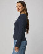 Splendid | Annabella Cable Sweater | Side | Vagabond | Apparel | Boutique