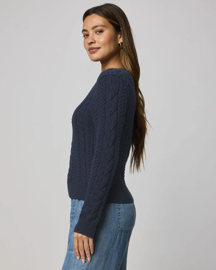 Splendid | Annabella Cable Sweater | Side | Vagabond | Apparel | Boutique