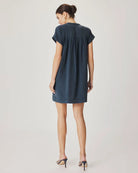Splendid | Ivy Mini Dress | Indigo | back | Vagabond | Apparel | Boutique