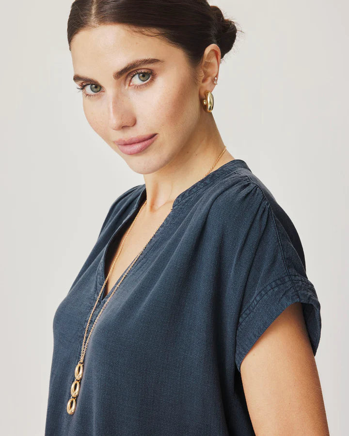 Splendid | Ivy Mini Dress | Indigo | Close | Vagabond | Apparel | Boutique