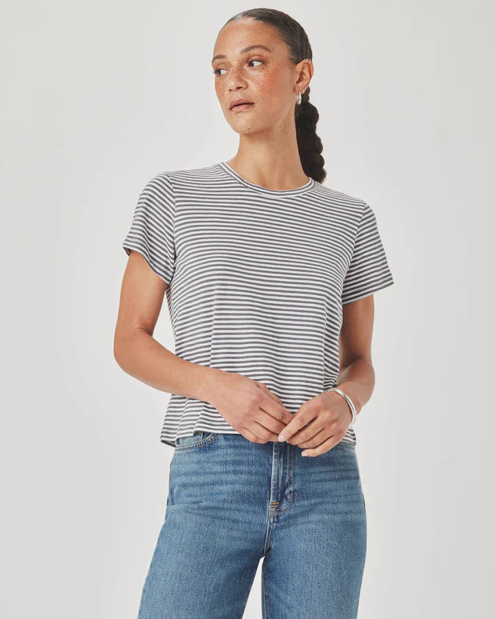 Splendid | Louisa Stripe Short Sleeve Tee | Ink | Vagabond | Apparel | Boutique