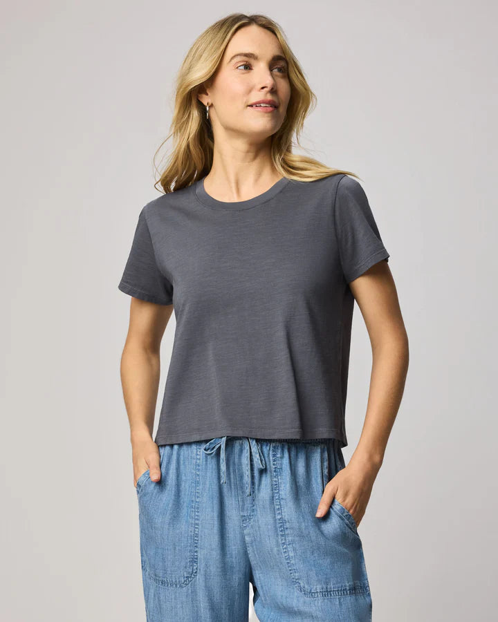 Splendid | Louisa Short Sleeve Tee | Ink | Vagabond | Apparel | Boutique