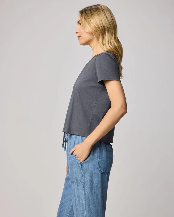 Splendid | Louisa Short Sleeve Tee | Ink | Side | Vagabond | Apparel | Boutique