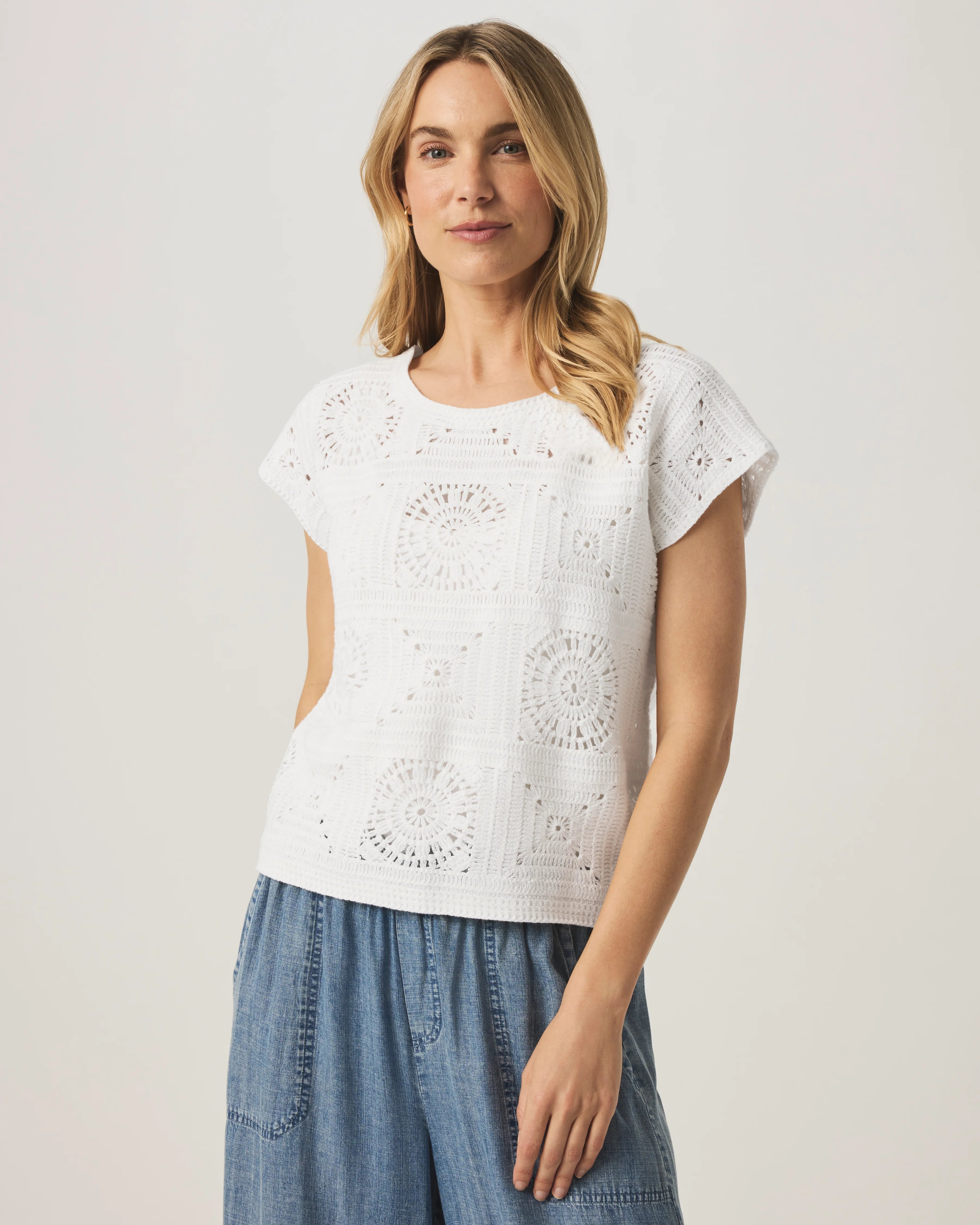 Splendid | Anderson Sweater Top | White Front | Vagabond | Apparel | Boutique