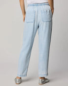 Splendid |  Angie Indigo Straight Leg Pant | Bleached | Back | Vagabond | Apparel | Boutique