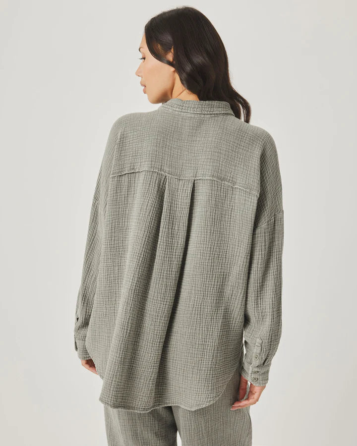 Splendid | Ava Gauze Button Down | Back | Vagabond | Apparel | Boutique