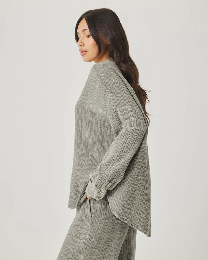 Splendid | Ava Gauze Button Down | Side | Vagabond | Apparel | Boutique