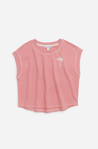 Splendid Girls | Tropical Palm Embroidered Tee | Vagabond | Apparel | Boutique