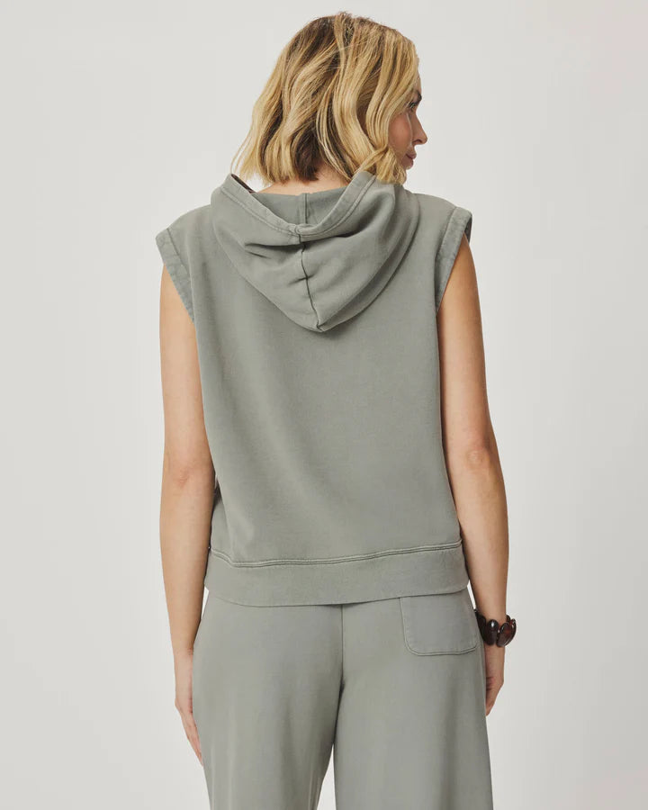 Splendid | Greta Terry Sleeveless Hoodie | Back | Vagabond | Apparel | Boutique