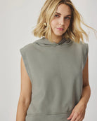 Splendid | Greta Terry Sleeveless Hoodie | Front | Vagabond | Apparel | Boutique