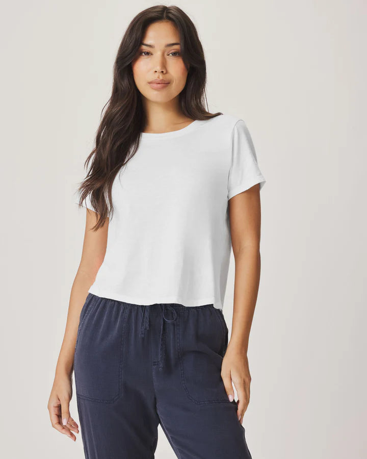 Splendid | Louisa Short Sleeve Tee | White | Vagabond | Apparel | Boutique