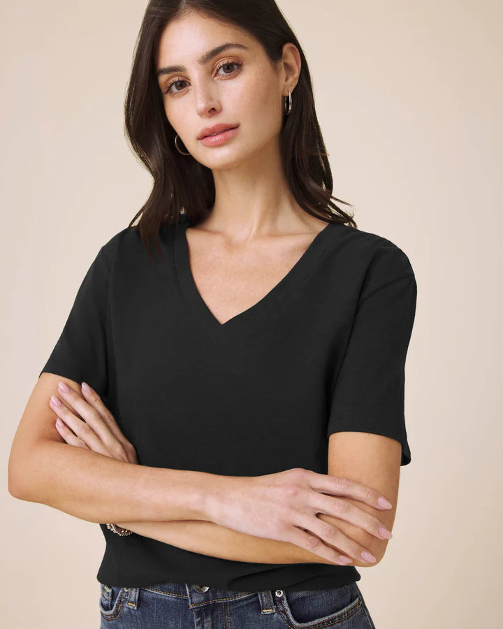 Splendid Louisa Boyfriend V Neck Tee