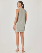 Splendid | Lounge Denim Mini Dress | Eucalyptus | Back | Vagabond | Apparel | Boutique