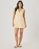 Splendid | Lounge Denim Mini Dress | Honey Suckle| Vagabond | Apparel | Boutique