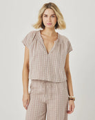 Splendid | Meadow Blouse | Light Wicker | Vagabond | Apparel | Boutique