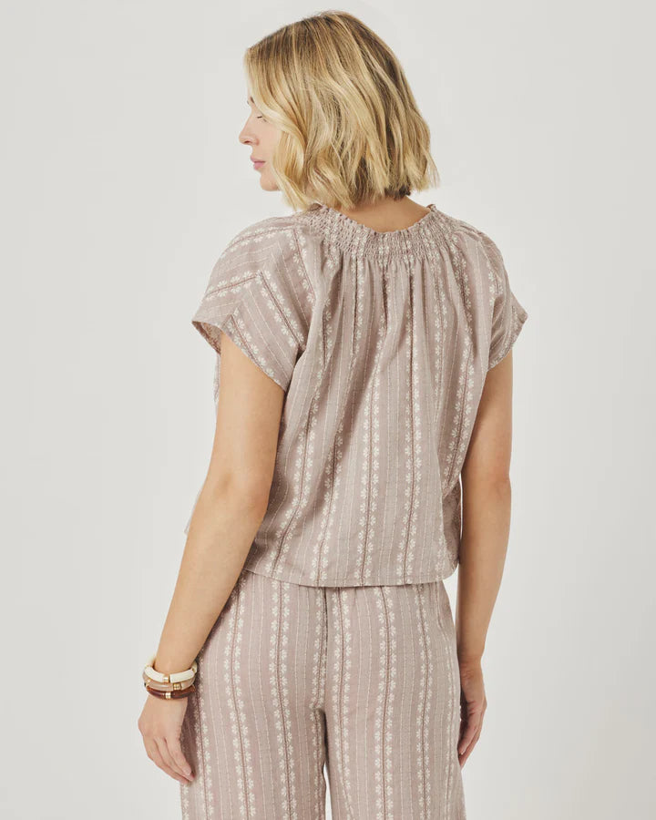 Splendid | Meadow Blouse | Light Wicker | Back | Vagabond | Apparel | Boutique
