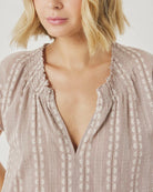 Splendid | Meadow Blouse | Light Wicker | Close | Vagabond | Apparel | Boutique