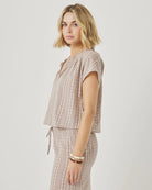 Splendid | Meadow Blouse | Light Wicker | Side | Vagabond | Apparel | Boutique