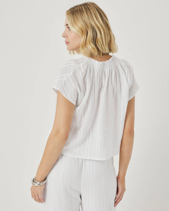 Splendid | Meadow Blouse | White | Back | Vagabond | Apparel | Boutique