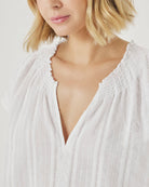 Splendid | Meadow Blouse | White | Close | Vagabond | Apparel | Boutique