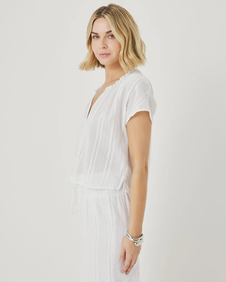 Splendid | Meadow Blouse | White | Side | Vagabond | Apparel | Boutique