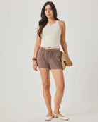 Splendid | Rosalie Short | Wicker | Model | Vagabond | Apparel | Boutique