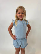 Splendid | Toddler Girl |  Indigo Short Set | Vagabond | Apparel | Boutique