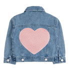 Sweet Wink | Pearl Heart Patch Denim Jacket | Back | Vagabond | Apparel | Boutique