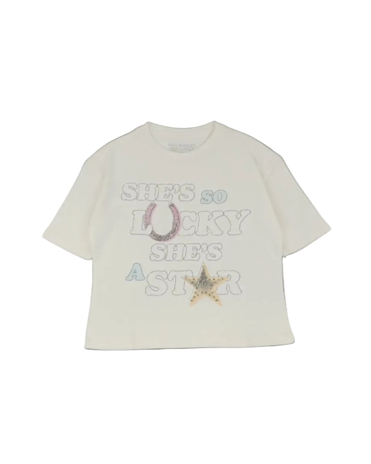 Tiny Whales Shes So Lucky Tee