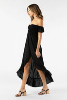 Tiare Hawaii | Brooklyn Maxi Dress | Black | Side | Vagabond | Apparel | Boutique