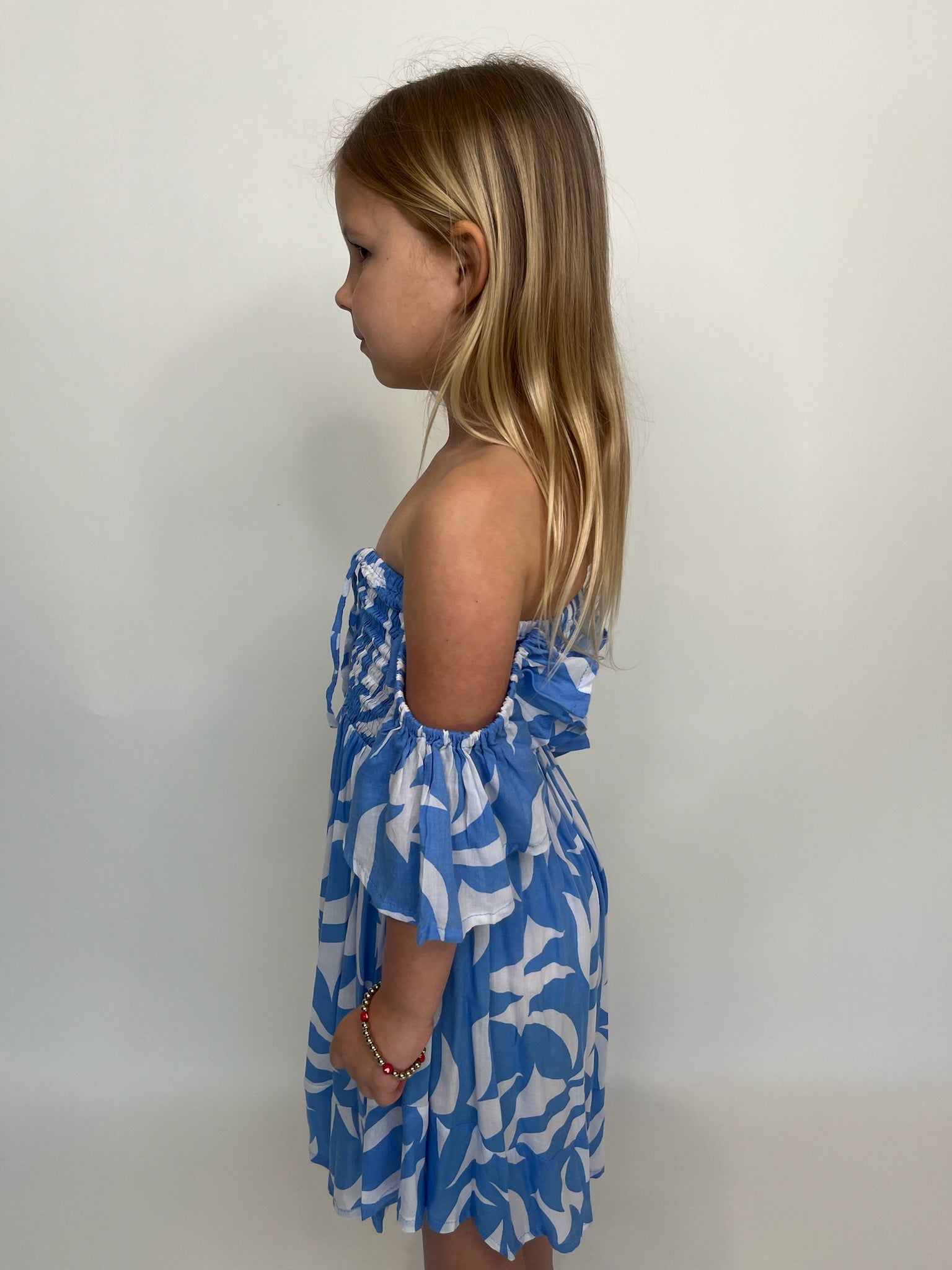 Tiare Hawaii Kid Happiness Dress Geo Sky | Vagabond Apparel Boutique