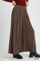 Umgee | Linen High-Waisted Wide Leg Palazzo Pants | Side | Vagabond | Apparel | Boutique